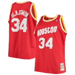 Robusto Splendido Fascinante Hakeem Olajuwon Houston Rockets 1993/94 Big & Tall Hardwood Classics Swingman Jersey Red
