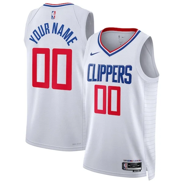 Robusto Trendy Carino LA Clippers Nike Unisex Swingman Custom Jersey White Association Edition