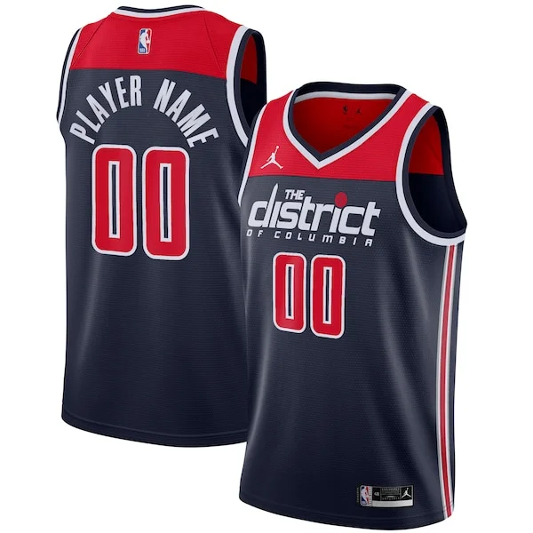 Robusto Washington Wizards Jordan Brand Swingman Custom Jersey Statement Edition Navy