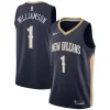 Robusto Zion Williamson New Orleans Pelicans Nike 2019 NBA Draft First Round Pick Swingman Jersey Navy Icon Edition/White