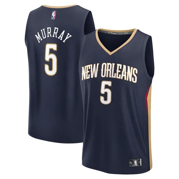 Sofisticato Dejounte Murray New Orleans Pelicans Youth Fast Break Replica Player Jersey Icon Edition Navy