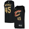 Sofisticato Donovan Mitchell Cleveland Cavaliers Jordan Brand Swingman Player Jersey Statement Edition Black