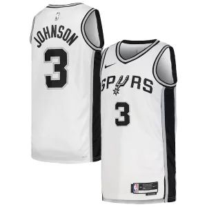 Sofisticato Keldon Johnson San Antonio Spurs Nike Unisex Swingman Jersey Association Edition White/Black