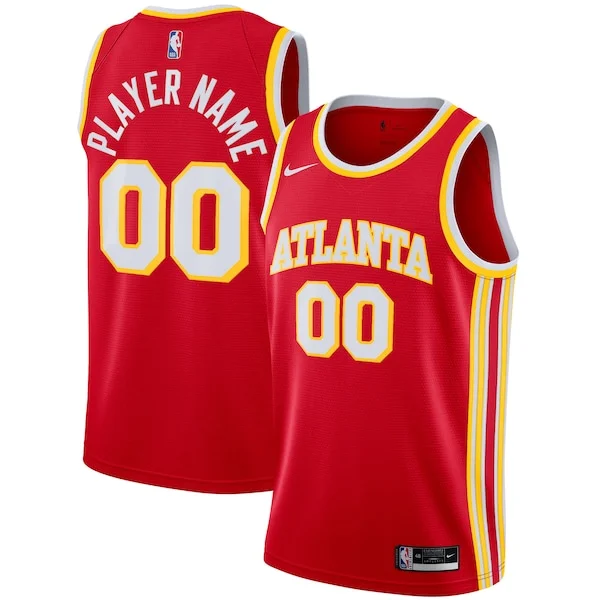 Moderno Stupendo Splendido Atlanta Hawks Nike 2020/21 Swingman Custom Jersey Icon Edition Red