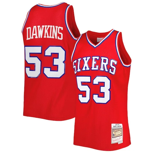 Sofisticato Magnifico Eccezionale Darryl Dawkins Philadelphia 76ers Hardwood Classics 1979/80 Swingman Jersey Red