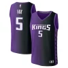 Sofisticato Meraviglioso De'Aaron Fox Sacramento Kings Fast Break Replica Player Jersey Statement Edition Purple