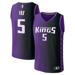 Sofisticato Meraviglioso De'Aaron Fox Sacramento Kings Fast Break Replica Player Jersey Statement Edition Purple