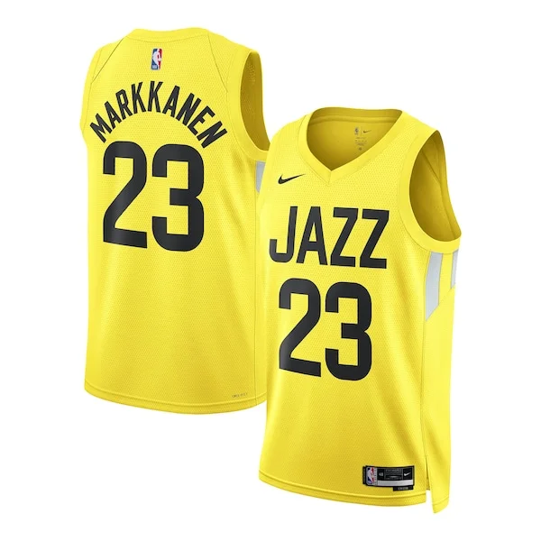 Sofisticato Moderno Fascinante Lauri Markkanen Utah Jazz Nike Unisex Swingman Jersey Icon Edition Gold