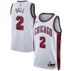 Sofisticato Moderno Lonzo Ball Chicago Bulls Nike Unisex 2022/23 Swingman Jersey City Edition White