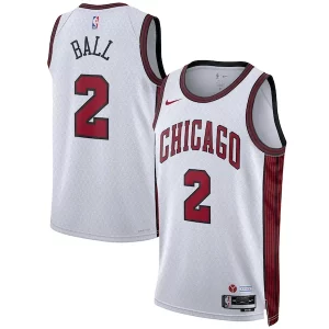 Sofisticato Moderno Lonzo Ball Chicago Bulls Nike Unisex 2022/23 Swingman Jersey City Edition White