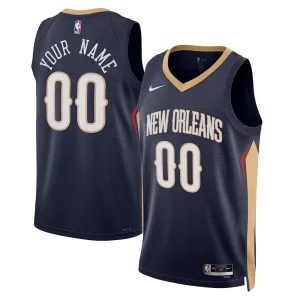 Sofisticato New Orleans Pelicans Nike Unisex 2022/23 Swingman Custom Jersey Navy Icon Edition
