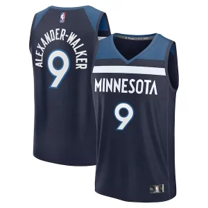 Sofisticato Nickeil Alexander Walker Minnesota Timberwolves Fast Break Replica Player Jersey Icon Edition Navy