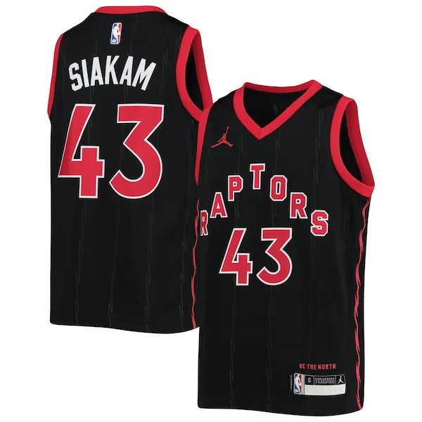 Sofisticato Pascal Siakam Toronto Raptors Jordan Brand Youth 2020/21 Swingman Jersey Statement Edition Black