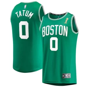 Sofisticato Robusto Jayson Tatum Boston Celtics 2024 NBA Finals Champions Fast Break Replica Player Jersey Kelly Green Icon Edition