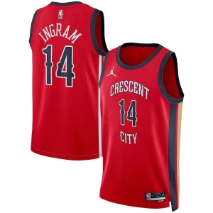 Stupendo Magnifico Accattivante Brandon Ingram New Orleans Pelicans Jordan Brand Unisex Swingman Jersey Statement Edition Red