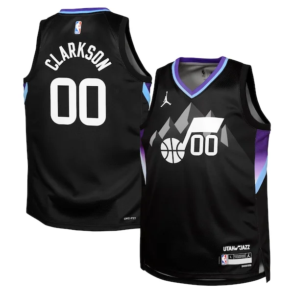 Sofisticato Stupendo Jordan Clarkson Utah Jazz Jordan Brand Youth Swingman Jersey Statement Edition Black