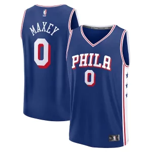 Sofisticato Tyrese Maxey Philadelphia 76ers Big & Tall Fast Break Jersey Icon Edition Royal