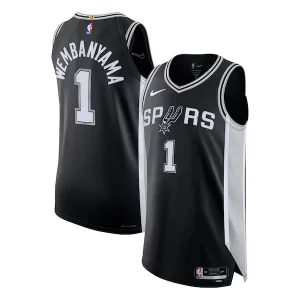 Splendido Attraente Stupendo Victor Wembanyama San Antonio Spurs Nike Authentic Jersey Icon Edition Black