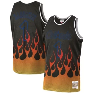 Splendido Bellissimo Penny Hardaway Orlando Magic 1994/95 Hardwood Classics Flames Swingman Jersey Black