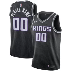 Splendido Comodo Attraente Sacramento Kings Nike Swingman Custom Jersey Black Statement Edition