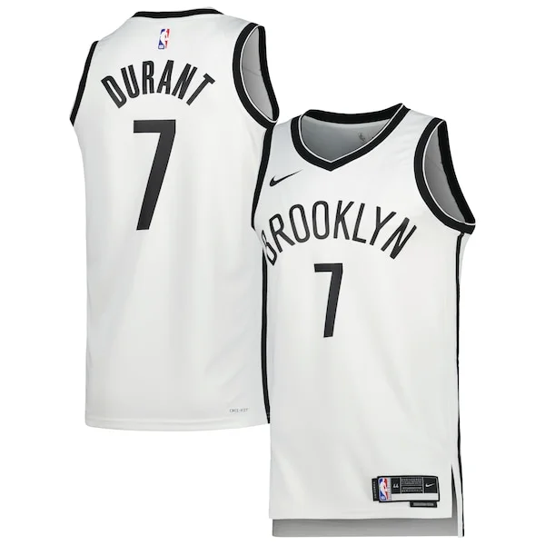 Splendido Delizioso Kevin Durant Brooklyn Nets Nike Unisex Swingman Jersey Association Edition White/Black