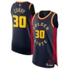 Splendido Eccezionale Stephen Curry Golden State Warriors Nike 2024/25 Authentic Player Jersey City Edition Navy