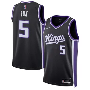 Carino Accattivante Delizioso De'Aaron Fox Sacramento Kings Nike Unisex Swingman Jersey Association Edition Black
