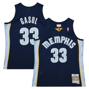 Splendido Gorgeous Marc Gasol Memphis Grizzlies 2008/09 Hardwood Classics Swingman Throwback Jersey Navy