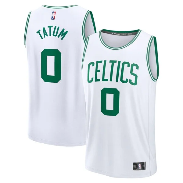 Splendido Jayson Tatum Boston Celtics Fast Break Replica Player Jersey Association Edition White