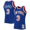Splendido John Starks New York Knicks 1991/92 Hardwood Classics NBA 75th Anniversary Diamond Swingman Jersey Blue