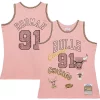 Splendido Magnifico Elegante Dennis Rodman Chicago Bulls 1997/98 Swingman Sidewalk Sketch Jersey Pink