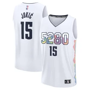 Accattivante Versatile Ottimo Nikola Jokic Denver Nuggets Youth 2024/25 Fast Break Player Jersey City Edition White