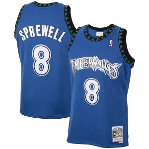 Splendido Prestigioso Latrell Sprewell Minnesota Timberwolves 2001/02 Hardwood Classics Swingman Jersey Blue