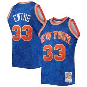 Splendido Robusto Patrick Ewing New York Knicks Hardwood Classics 1991/92 Lunar New Year Swingman Jersey Blue