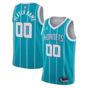 Stupendo Accattivante Elegante Charlotte Hornets Jordan Brand 2020/21 Swingman Custom Jersey Icon Edition Teal