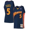 Stupendo Baron Davis Golden State Warriors 2006/07 Hardwood Classics Swingman Jersey Navy