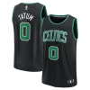 Lussuoso Jayson Tatum Boston Celtics Fast Break Replica Player Jersey Statement Edition Black