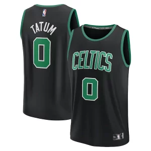 Lussuoso Jayson Tatum Boston Celtics Fast Break Replica Player Jersey Statement Edition Black