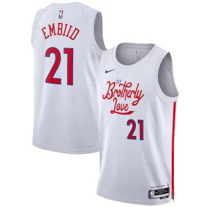 Stupendo Joel Embiid Philadelphia 76ers Nike Unisex 2022/23 Swingman Jersey City Edition White