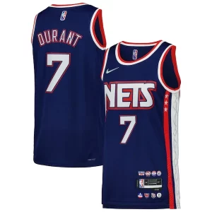 Stupendo Kevin Durant Brooklyn Nets Nike Swingman Player Jersey City Edition Blue/Gray