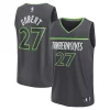Stupendo Lussuoso Rudy Gobert Minnesota Timberwolves Fast Break Replica Player Jersey Statement Edition Black