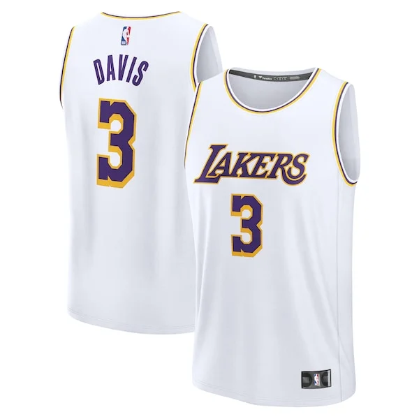 Stupendo Magnifico Lussuoso Anthony Davis Los Angeles Lakers Youth Fast Break Replica Player Jersey Association Edition White