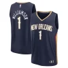 Robusto Moderno Gorgeous Zion Williamson New Orleans Pelicans Youth Fast Break Replica Player Jersey Icon Edition Navy