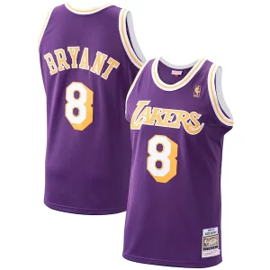 Stupendo Moderno Prestigioso Men's Los Angeles Lakers Kobe Bryant Purple 1996/97 Hardwood Classics Authentic Jersey/Gold/Royal