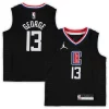 Stupendo Pratico Paul George LA Clippers Jordan Brand Preschool 2020/21 Fast Break Replica Jersey Statement Edition Black