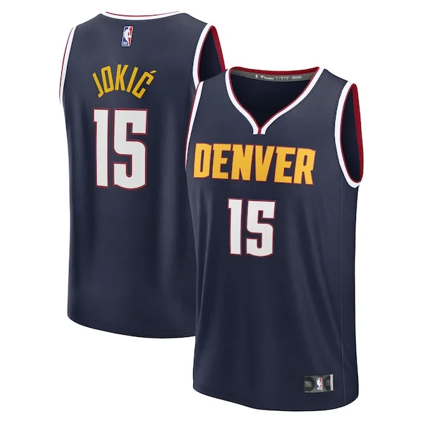 Stupendo Pratico Sofisticato Nikola Jokic Denver Nuggets Youth Fast Break Replica Player Jersey Icon Edition Navy