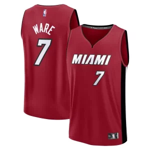 Stupendo Prestigioso Kel'el Ware Miami Heat Fast Break Player Jersey Statement Edition Red