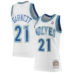 Lussuoso Versatile Kevin Garnett Minnesota Timberwolves 1995/96 Hardwood Classics Swingman Jersey White