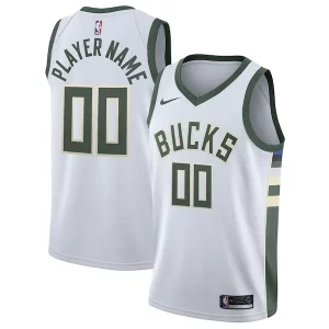 Stupendo Resistente Raffinato Milwaukee Bucks Nike 2020/21 Swingman Custom Jersey Association Edition White