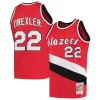 Stupendo Sofisticato Clyde Drexler Portland Trail Blazers 1983/84 Hardwood Classics Swingman Jersey Red